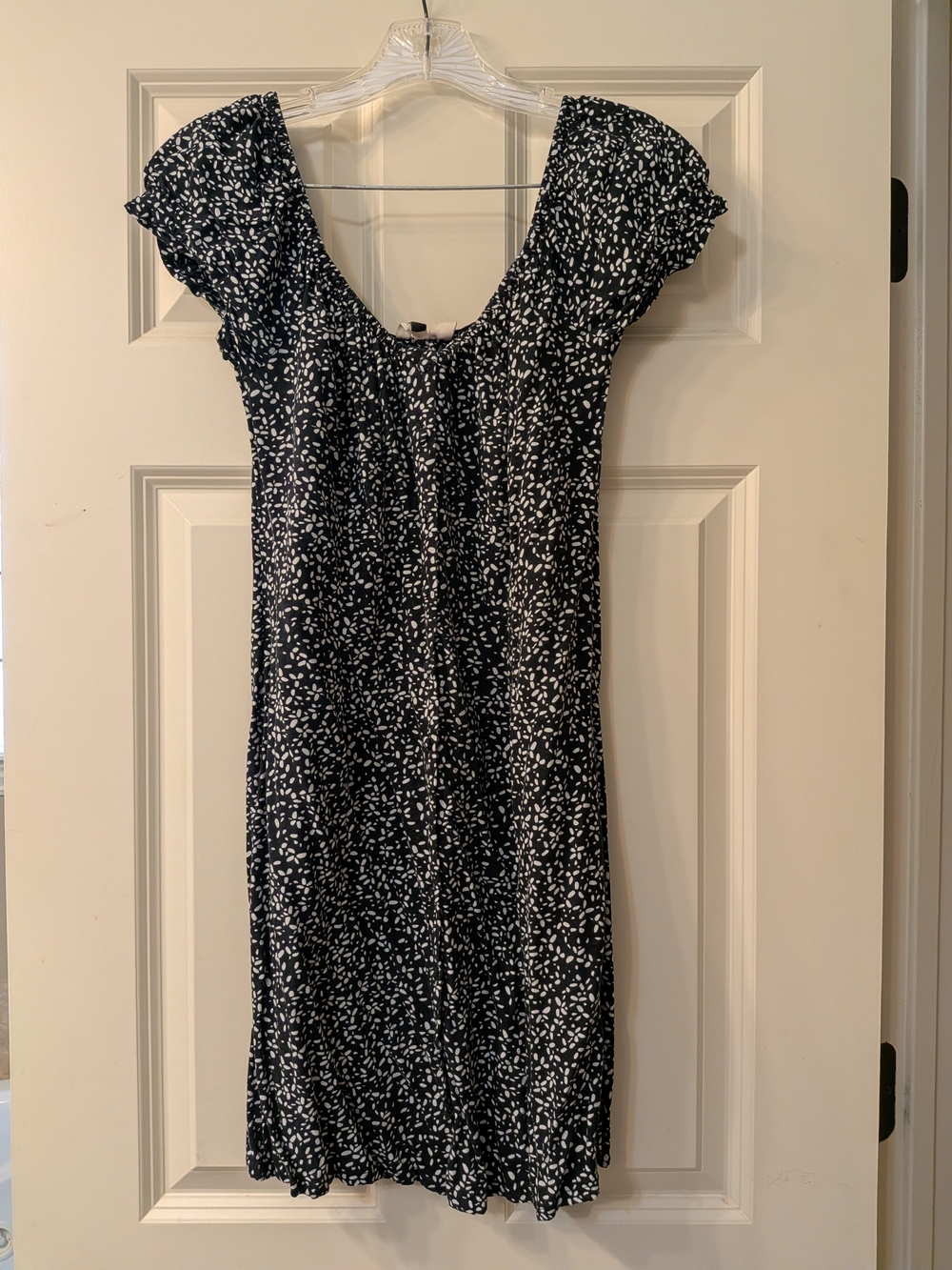 Roxy Black and White Printed Scoop Dress